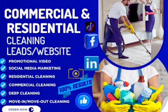 generate commercial cleaning leads residential cleaning leads house cleaning web