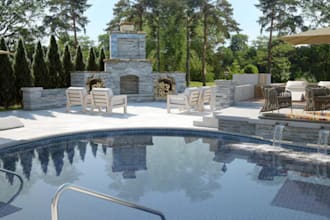 do 3d backyard landscape design, patio pool fire pit design, landscape design