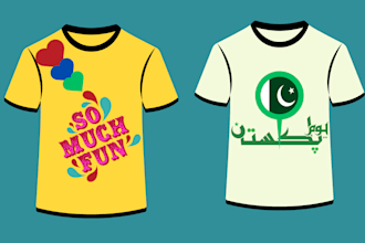 design trendy custom typography and graphic t shirt designs