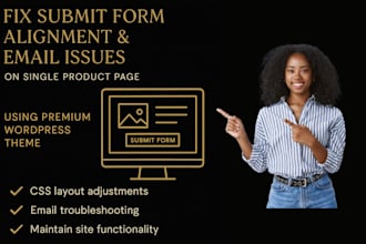 fix submit form and email issues on wordpress product pages CSS  woocommerce