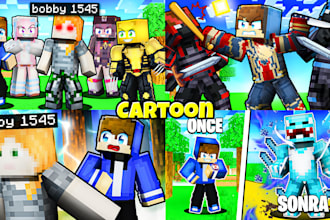 make a professional minecraft thumbnail