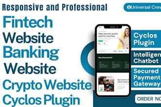 develop responsive banking website fintech website finance website ebanking