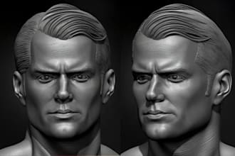 make realistic 3d head bust model head sculpting 3d statue 3d sculpture ue5 stl