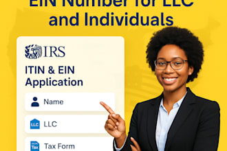 help you get itin individual taxpayer id number as irs caa and obtain ein number