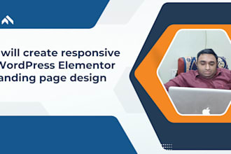 create responsive wordpress elementor landing page design