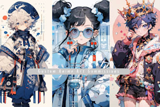 draw anime style commission of your oc, vtuber, or favorite character