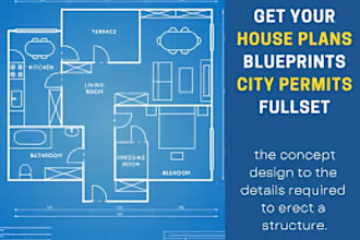 create city permit blueprints for house, adu, garage, deck and more