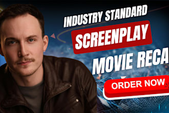 blockbuster movie script screenplay adaptation movie recap tv series pitch deck