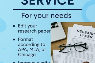 edit, format, and improve your research paper
