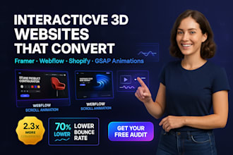interactive framer landing page webflow animation framer animation 3d website