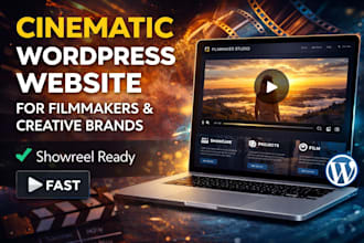 build a cinematic wordpress site for filmmakers and production studios