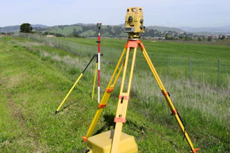 make topographic survey, land surveying map, contours map, from point topo data