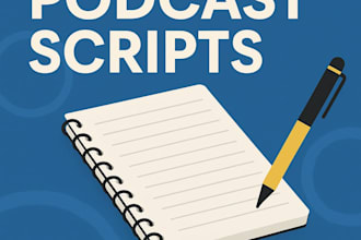 write engaging and professional podcast scripts for your show