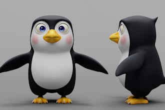 d0 a 3d render articulated model from 2d to 3d  printing ready