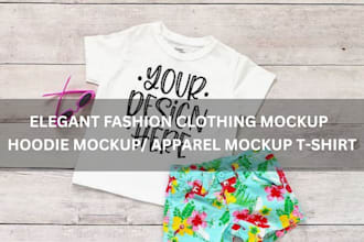 design kids, baby clothing mockups for kids brands baby onesie kids wear mockups