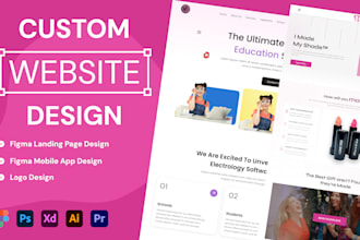 do custom website figma website design website design figma website ui