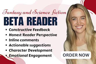 alpha, beta read, critique sci fi, fantasy fiction book developmental editor