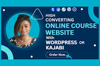 design an online course website with wordpress, learndash or tutorlms