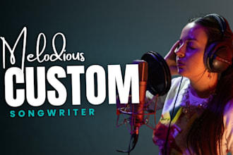 be your song custom female songwriter, parody song female vocalist, rock song