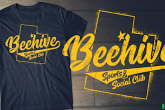 do typography merch tshirt logo and clothing graphic design