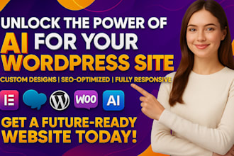 design, redsign, duplicate or build a ai wordpress website
