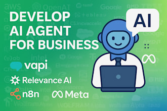 develop ai agent for business using vapi, relevance ai, n8n, ai meta developmet