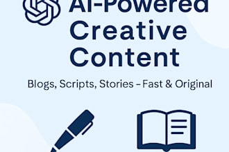 write ai powered content, blog posts or scripts using chatgpt