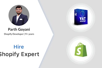 help to set up vat exemption for eu shopify stores
