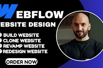build webflow website redesign webflow website and website development