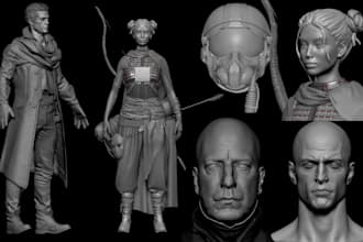 sculpt 3d head 3d miniature 3d miniature figure print and paint miniature paint