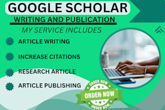 write and publish your research article in google scholar citation, publication