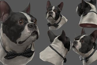 create realistic 3d animal dog dragon dinosaur monster model stl files 3d print