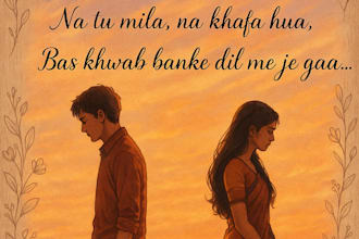 write heart touching romantic love stories in hindi or english