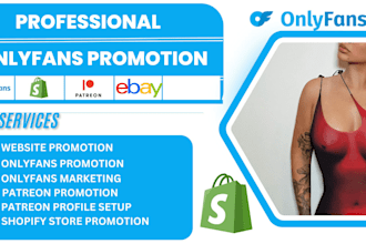 do onlyfans promotion, fansly, patreon page, adult web promotion shopify twitter