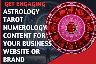 write astrology numerology content blog post website content for you
