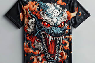 do amazing cartoon t shirt design for you