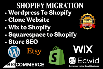clone website do website migration to shopify from woocommerce wix etsy ebay