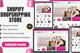build a passive income shopify dropshipping store or shopify website