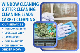 generate window cleanings gutter cleaning leads cleaning leads carpet cleaning