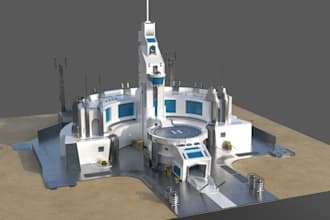 make environment or scenes for game and animation