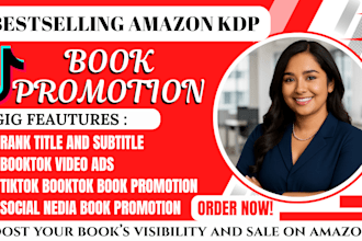 do viral booktok promotion, book trailer booktok promotion, amazon kdp ads
