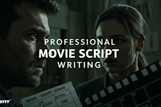 write movie scripts, screenplays, TV series, short films, or film scripts