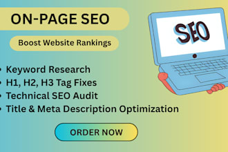 do on page SEO optimization with meta tags, keywords and audit
