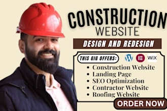 build hvac, roofing, plumbing, construction, renovation wordpress website
