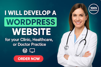 create a professional wordpress website for your clinic