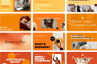 design and redesign powerpoint presentation template and pitch deck