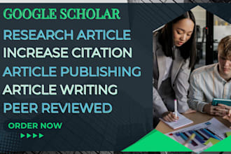 backdate, write and publish your article on google scholar and increase citation