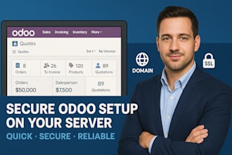 setup and install odoo on a server with domain and SSL