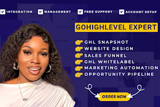 build go high level website automation, snapshot, funnel, gohighlevel expert