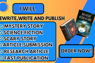 ghostwrite your sci fi story mystery scary story and thriller